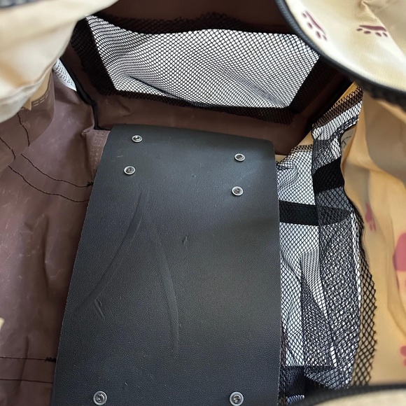 Dog & Cat Traveling Carrier with Wheels Paw Print Pet Travel Bag - Picture 13 of 16